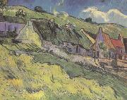 Vincent Van Gogh Thatched Cottages (nn04) oil painting reproduction